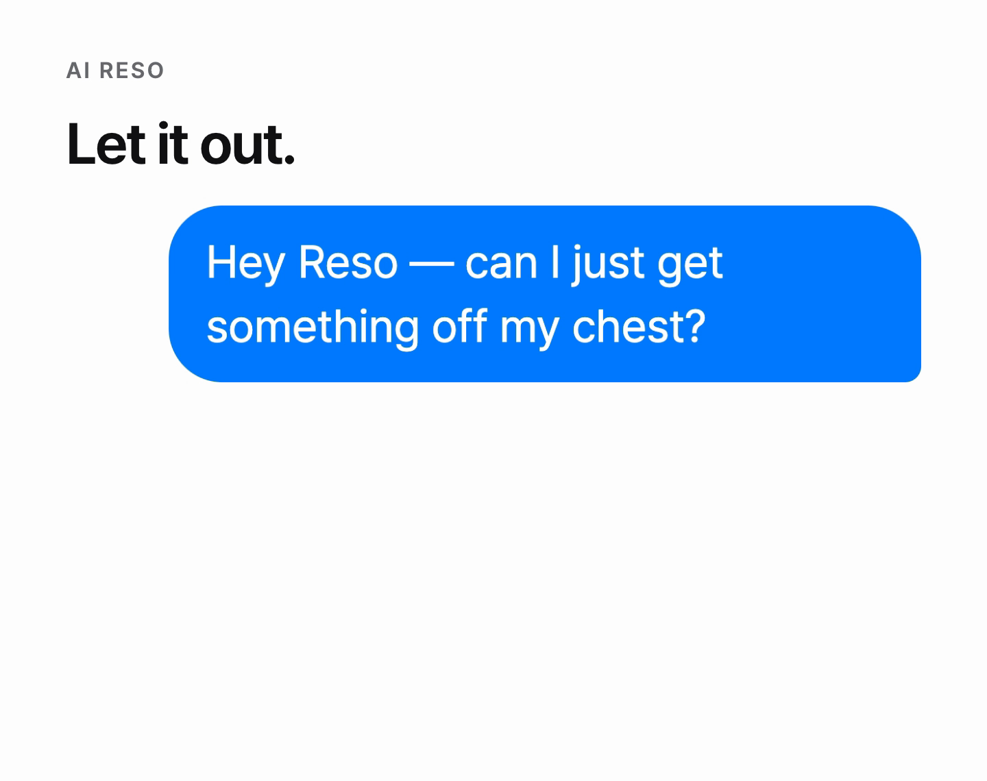 Talk with AI Reso, connect by mutual agreement, then share conversations and missions with a real person